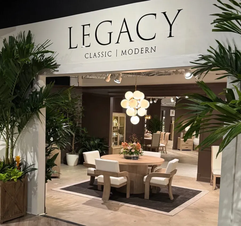 Legacy Classic High Point Showroom with dining table set